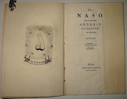 Antonio Guadagnoli  Il naso... sestine 1823 Pisa presso Niccolò Capurro